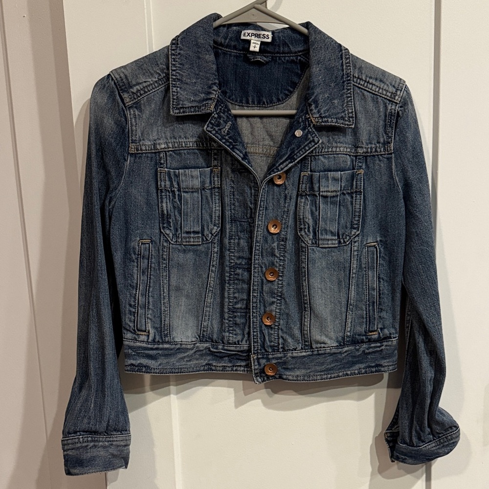 Express Women's Dark Blue Denim Jacket